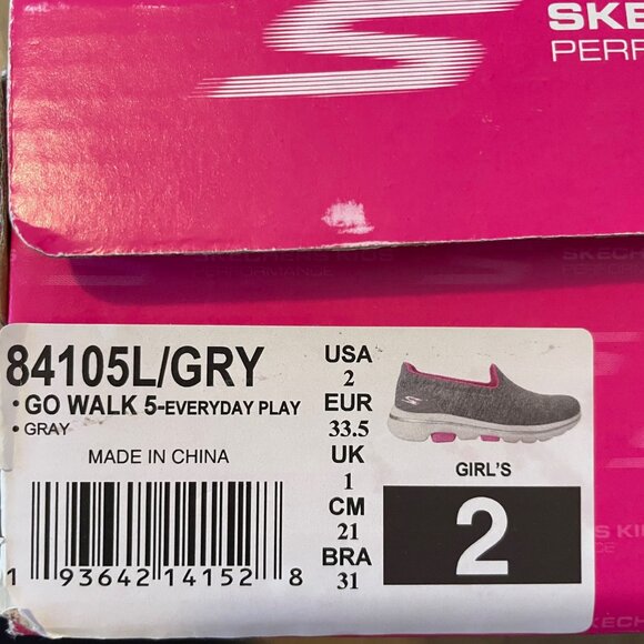 Skechers Kids Go Walk 5 Everyday Play Slip on Sneakers - Picture 4 of 5